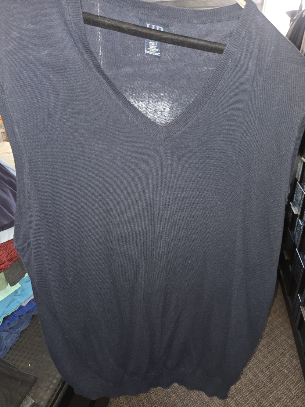Men's V-Neck Navy Sweater Vest